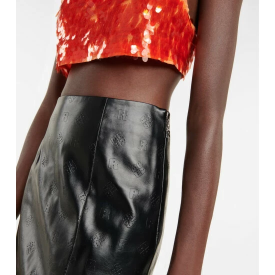 Rotate Birger Christensen Leeds Faux Leather Pencil Skirt - Image 3