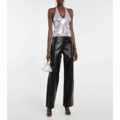 Rotate Birger Christensen Rotie High-rise Faux Leather Pants
