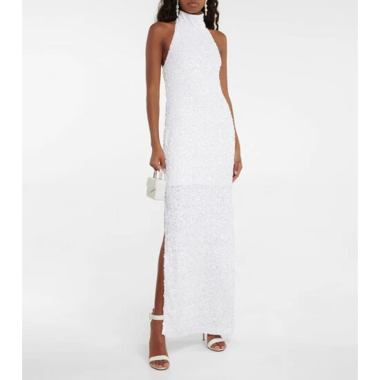 Rotate Birger Christensen Bridal Kasia Sequined Maxi Dress