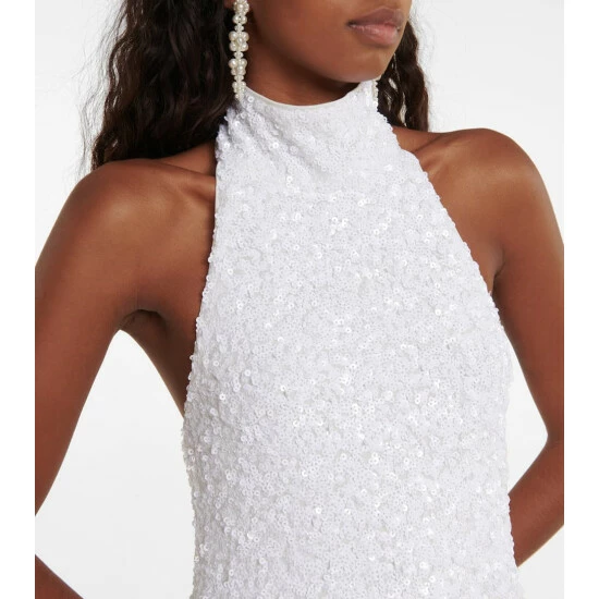 Rotate Birger Christensen Bridal Kasia Sequined Maxi Dress - Image 3