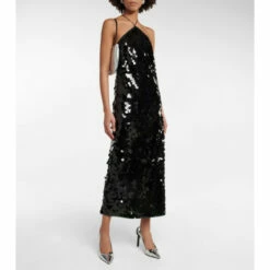 Rotate Birger Christensen Nunni Sequined Slip Dress