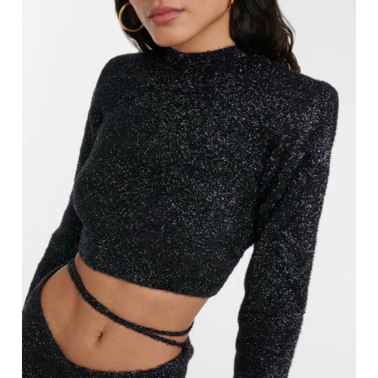 Rotate Birger Christensen Knit Crop Top - Image 3