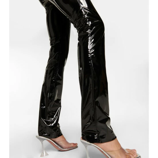 Rotate Birger Christensen Coated High-rise Slim Pants - Image 4