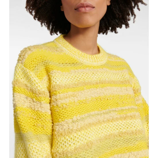 Dorothee Schumacher Playful Texture Striped Wool-blend Sweater - Image 3