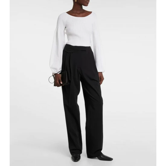 Dorothee Schumacher Modern Sophistication Wool-blend Pants