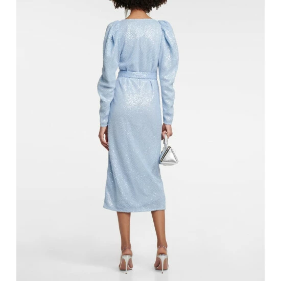 Rotate Birger Christensen Sequined Wrap Dress - Image 2