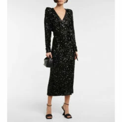 Rotate Birger Christensen Sequined Maxi Dress