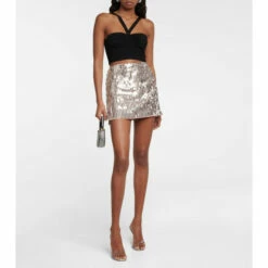 Rotate Birger Christensen Sequined Miniskirt