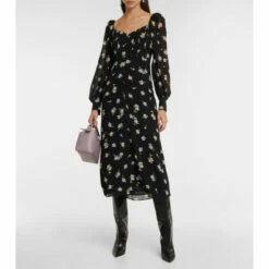 Dorothee Schumacher Midnight Blossom Midi Dress