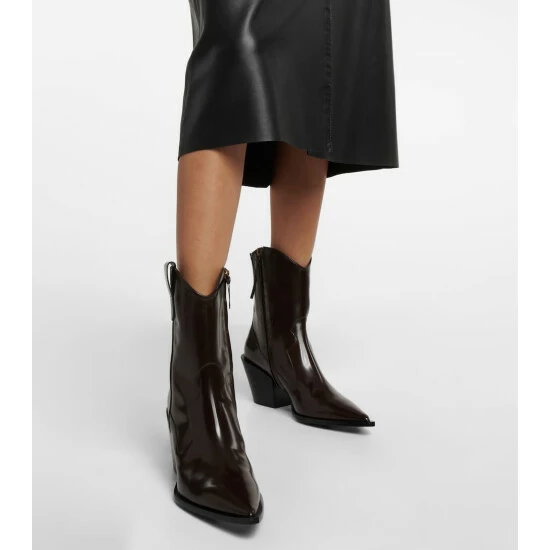 Dorothee Schumacher Leather Cowboy Boots - Image 3