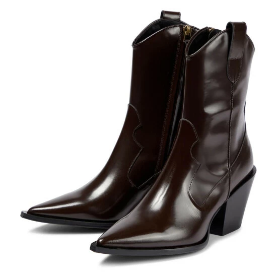 Dorothee Schumacher Leather Cowboy Boots - Image 4