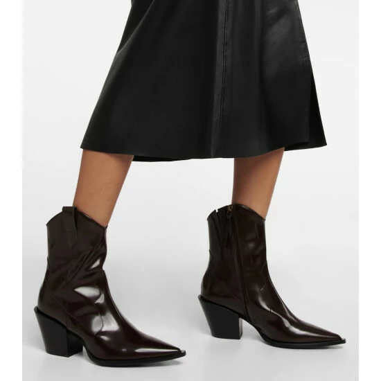 Dorothee Schumacher Leather Cowboy Boots - Image 6