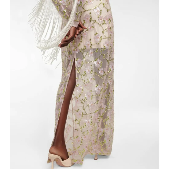 Rotate Birger Christensen Embellished Mesh Dress - Image 5