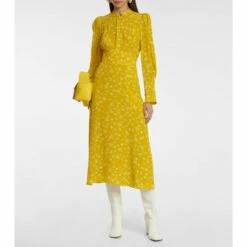 Dorothee Schumacher Eccentric Floral Silk-blend Midi Dress