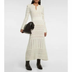 Dorothee Schumacher Seductive Lace Wool-blend Maxi Dress