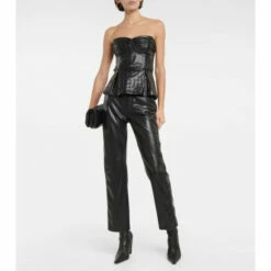 Rotate Birger Christensen Embellished Sleeveless Peplum Top