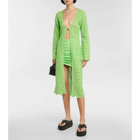 Rotate Birger Christensen Margaritta Ruched Miniskirt - Image 4