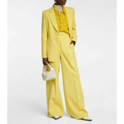 Dorothee Schumacher High-rise Wide-leg Wool-blend Pants