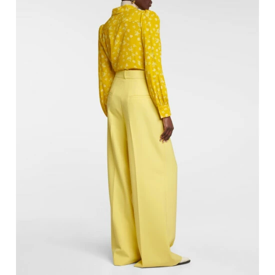 Dorothee Schumacher High-rise Wide-leg Wool-blend Pants - Image 2