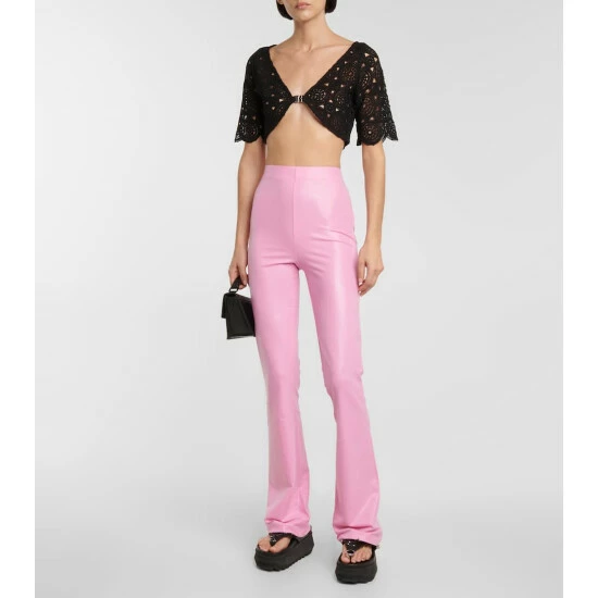 Rotate Birger Christensen Milandran Crochet Cotton-blend Top