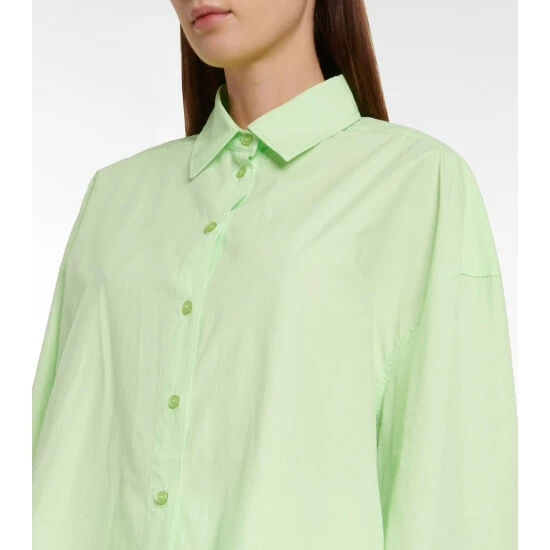 Rotate Birger Christensen Lipy Cotton Poplin Shirt - Image 3