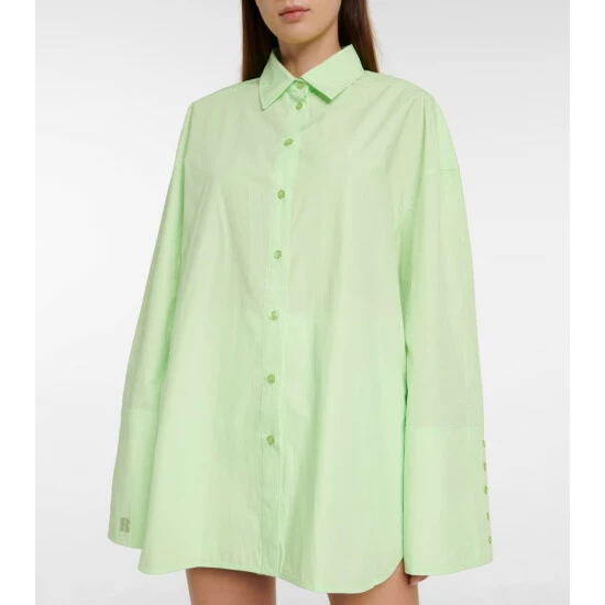 Rotate Birger Christensen Lipy Cotton Poplin Shirt - Image 4