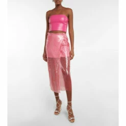 Rotate Birger Christensen Adia Sequined Mid-rise Midi Skirt