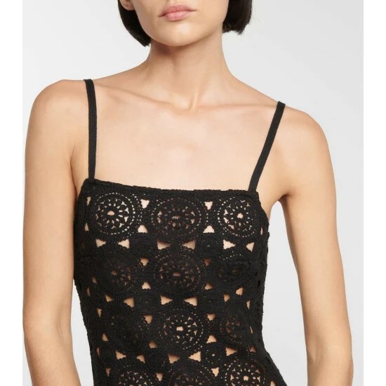 Rotate Birger Christensen Silke Cotton-blend Crochet Minidress - Image 3