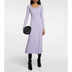 Dorothee Schumacher Ribbed-knit Wool-blend Midi Dress