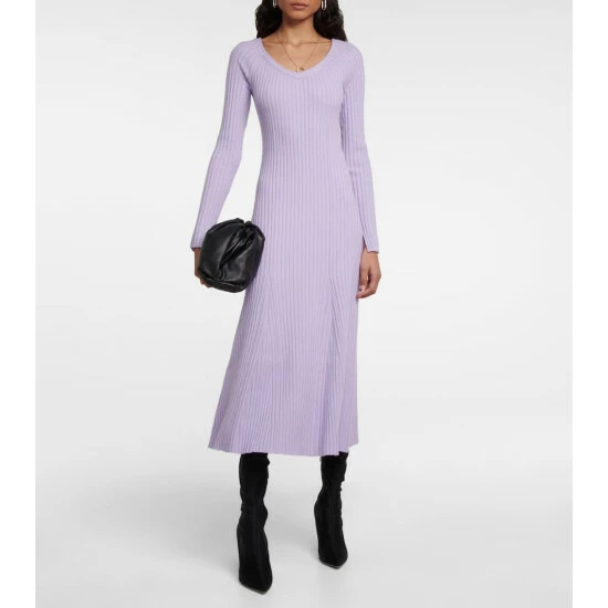 Dorothee Schumacher Ribbed-knit Wool-blend Midi Dress