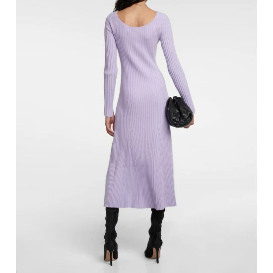 Dorothee Schumacher Ribbed-knit Wool-blend Midi Dress - Image 2