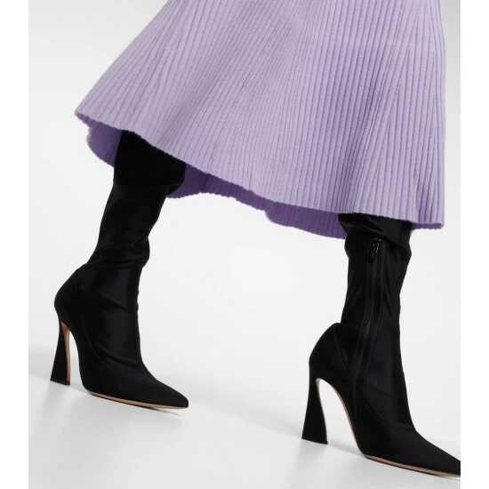 Dorothee Schumacher Ribbed-knit Wool-blend Midi Dress - Image 4