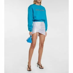 Rotate Birger Christensen Margarita Ruched Miniskirt
