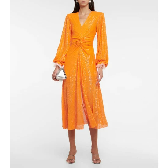 Rotate Birger Christensen Sequined Midi Dress