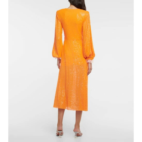 Rotate Birger Christensen Sequined Midi Dress - Image 2
