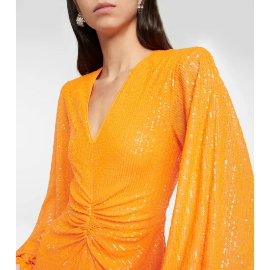 Rotate Birger Christensen Sequined Midi Dress - Image 3