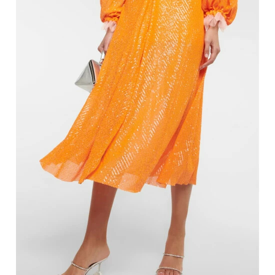 Rotate Birger Christensen Sequined Midi Dress - Image 5