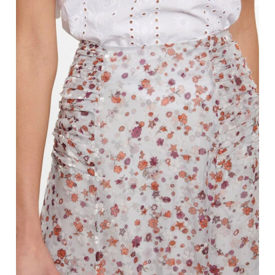 Dorothee Schumacher Drapy Softness Floral Midi Skirt - Image 3