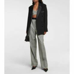 Dorothee Schumacher Sporty Elegance Checked Wool Bra