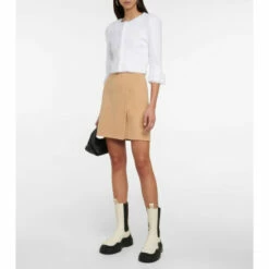 Dorothee Schumacher Wrap Wool-blend Miniskirt