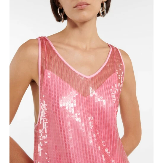 Rotate Birger Christensen Kathlen Sequined Minidress - Image 3