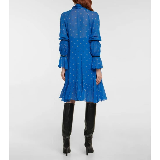 Dorothee Schumacher Something Blue Georgette Minidress - Image 2