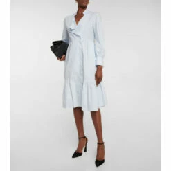 Dorothee Schumacher Ruffled Cotton Poplin Shirt Dress