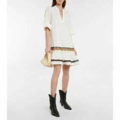 Dorothee Schumacher Lace-trimmed Cotton Minidress