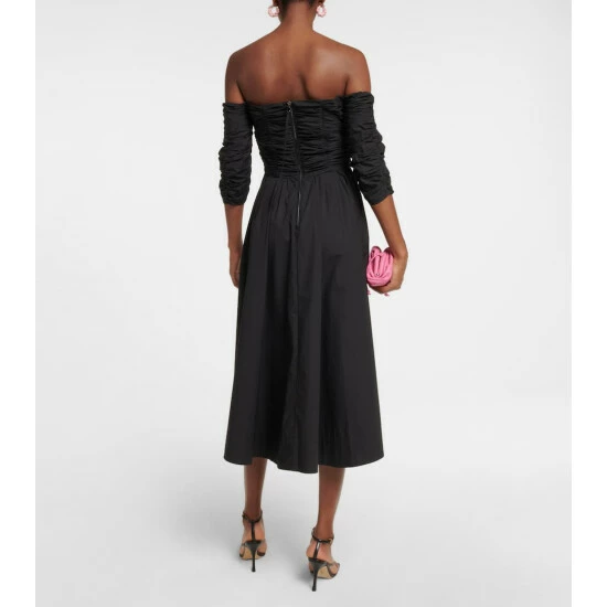 Dorothee Schumacher Poplin Power Off-shoulder Midi Dress - Image 2