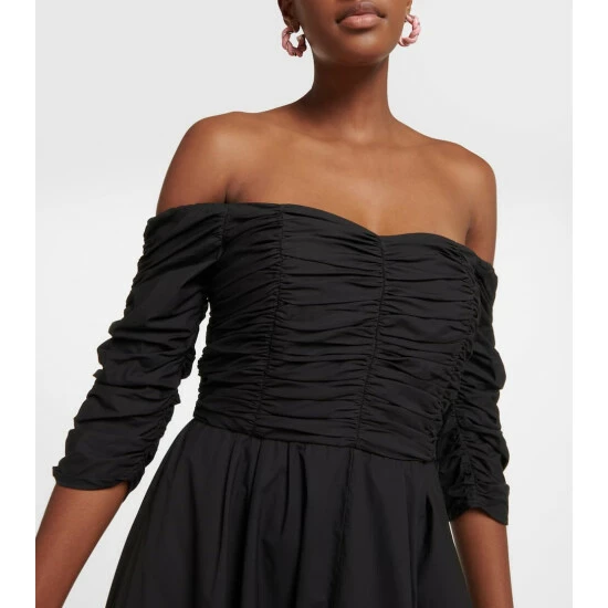 Dorothee Schumacher Poplin Power Off-shoulder Midi Dress - Image 3