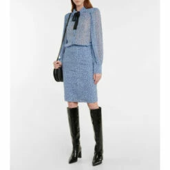 Dorothee Schumacher Transparent City Lights Georgette Miniskirt