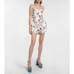 Rotate Birger Christensen Ponisan Printed High-rise Shorts