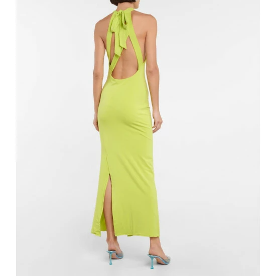 Rotate Birger Christensen Merle Cutout Halterneck Dress - Image 2