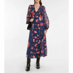 Dorothee Schumacher Floral Freedom Silk Crêpe De Chine Midi Dress